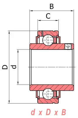 Niska cena Łożysko z walcowym pierścieniem zewnętrznym CUC.210 SNR